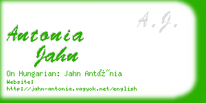 antonia jahn business card